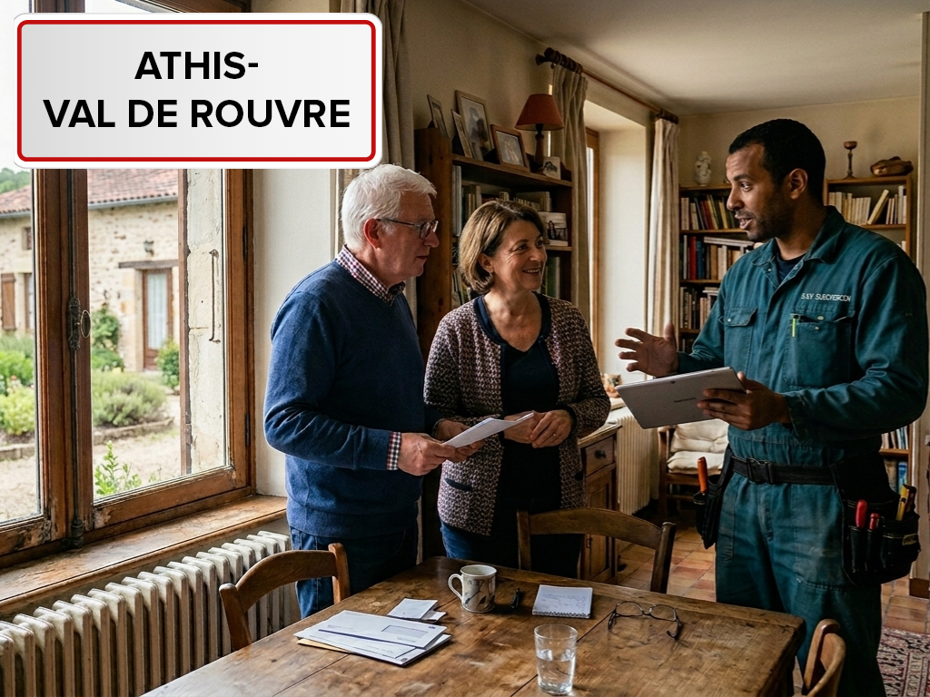 Installation de pompe à chaleur à Athis-Val de Rouvre (61100) dans l'Orne
