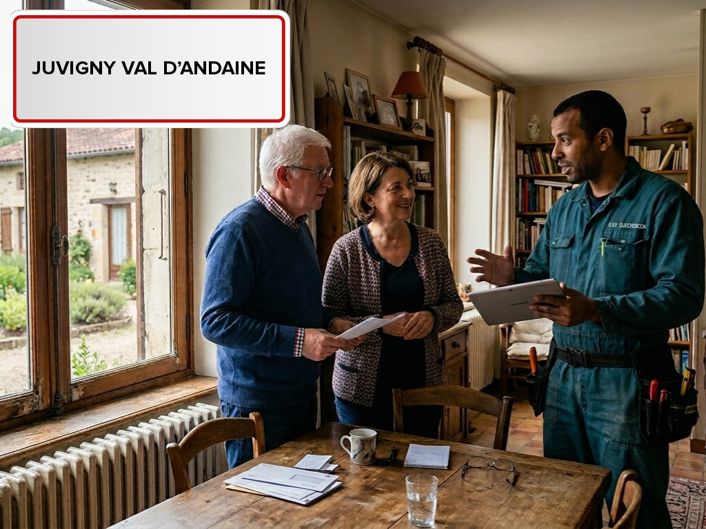 Installation de pompe à chaleur à Juvigny Val d'Andaine (61140) dans l'Orne