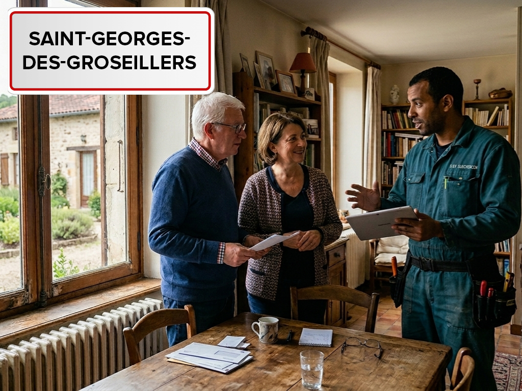 Installation de pompe à chaleur à Saint-Georges-des-Groseillers (61100) dans l'Orne